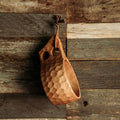 Handmade Wooden Camping Azees Mug - Rustic Carved Wood Coffee Cup