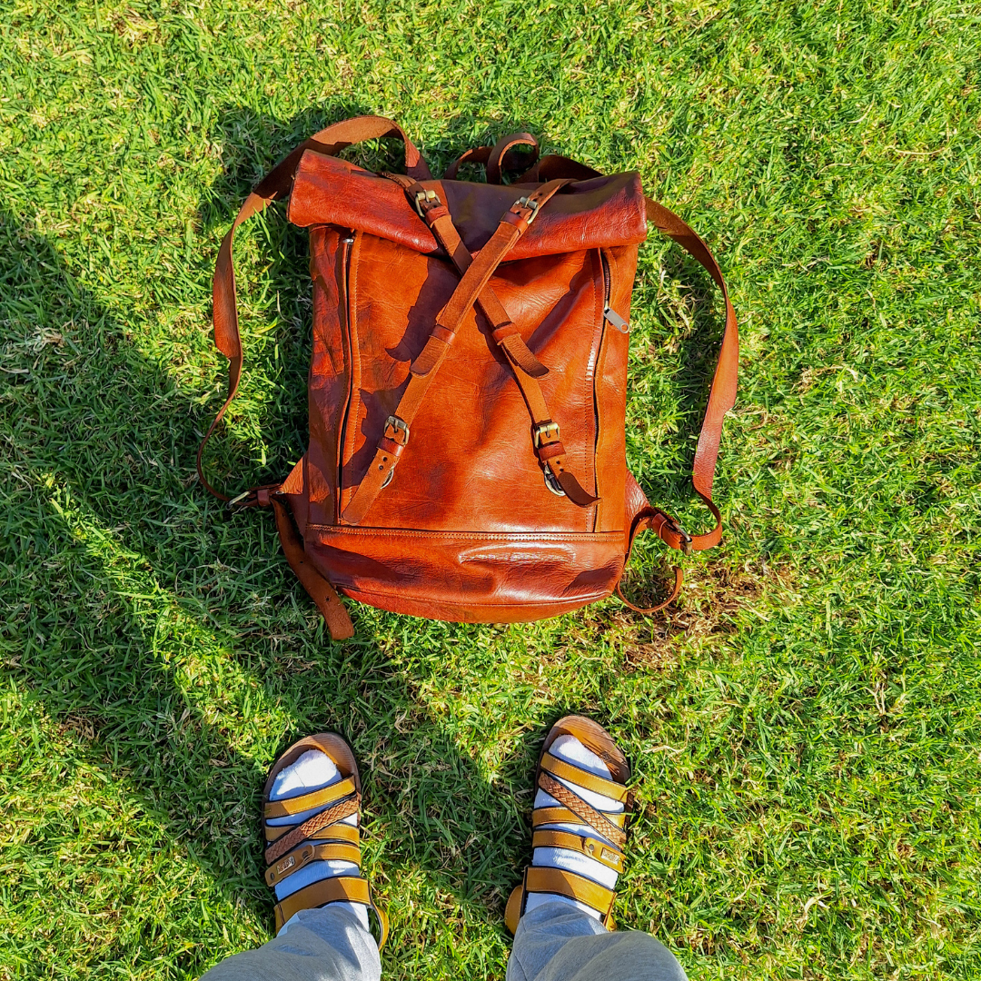 Handcrafted Moroccan Leather Bag – Genuine Leather, Timeless Design