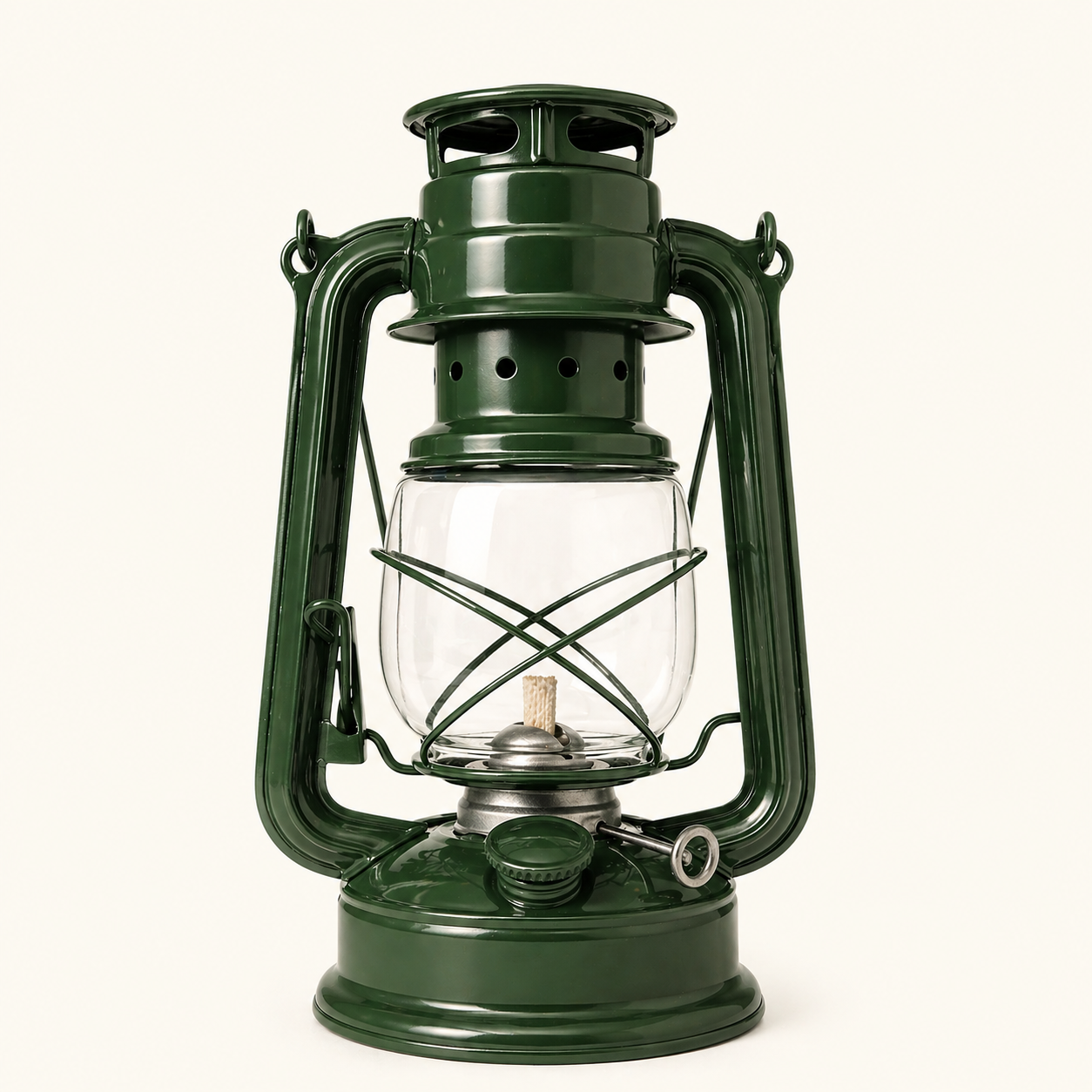 Vintage Kerosene Lamp فانوس كيروسين معدني وزجاجي – تصميم كلاسيكي وأنيق