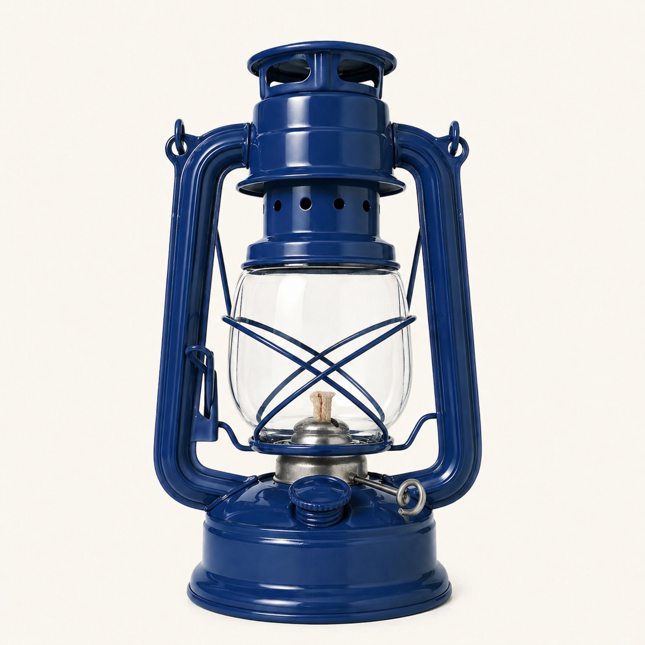 Vintage Kerosene Lamp فانوس كيروسين معدني وزجاجي – تصميم كلاسيكي وأنيق